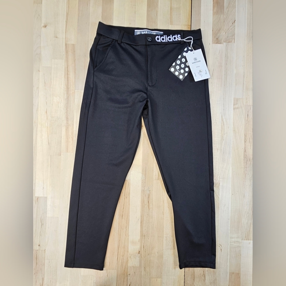 Adidas Ultimate 365 3 Stripe Tapered Trousers Golf pants Mens X-Large Black Bar